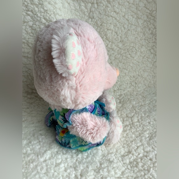 Build A Bear Pink Heart Foot Bear Stuffed Animal - Picture 2 of 5